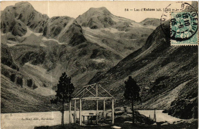 Carte postale ancienne Lac d'Estom (alt. 1282 m)