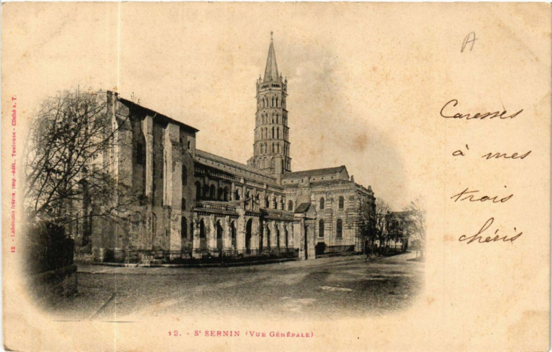 Carte postale ancienne Saint-Sernin (Vue générale)