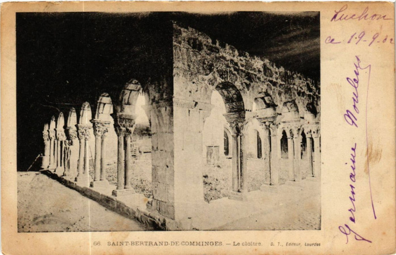 Carte postale ancienne Saint-Bertrand-de-Comminges - Le Cloitre à Saint-Bertrand-de-Comminges