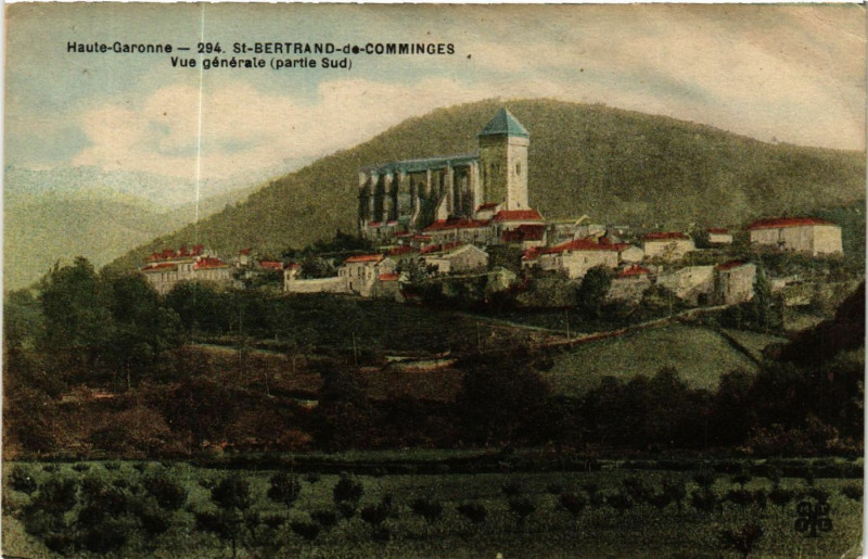 Carte postale ancienne Haute-Garonne Saint-Bertrand-de-Comminges Vue générale (partie Sud) à Saint-Bertrand-de-Comminges