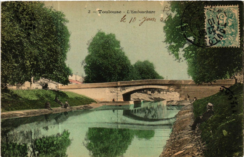Carte postale ancienne Toulouse - L'Embouchure à Toulouse