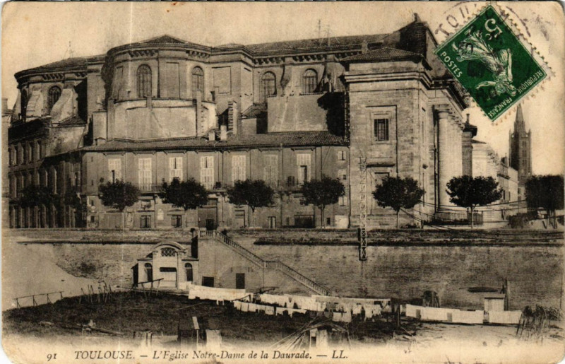 Carte postale ancienne Toulouse - L'Eglise Notre-Dame de la Daurade à Toulouse