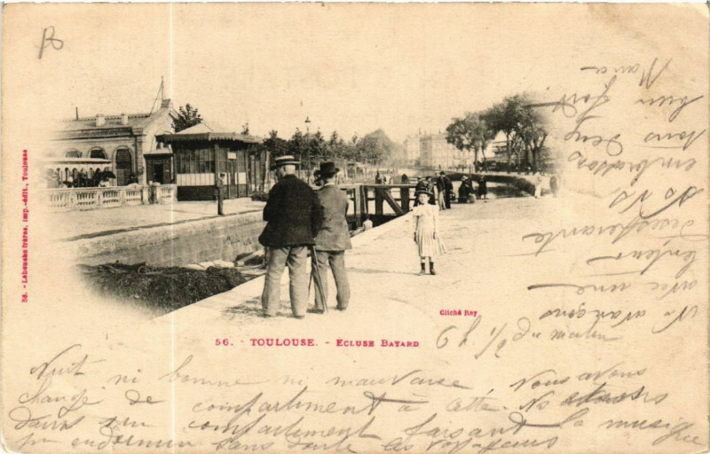 Carte postale ancienne Toulouse - Ecluse Bayard à Toulouse
