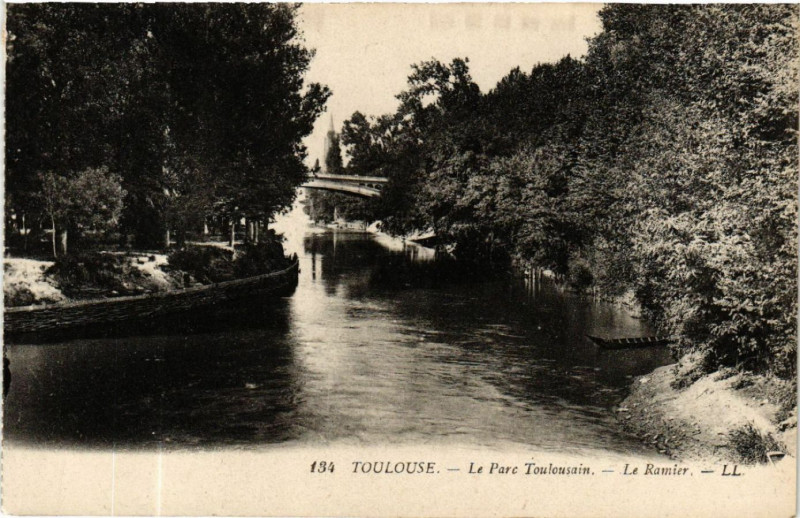 Carte postale ancienne Toulouse - Le Parc Toulousain - Le Ramier à Toulouse