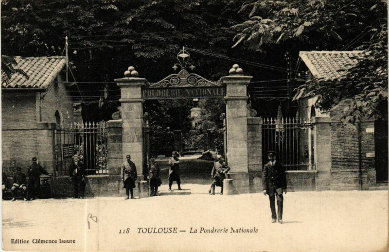 Carte postale ancienne Toulouse - La Pouderie Nationale à Toulouse