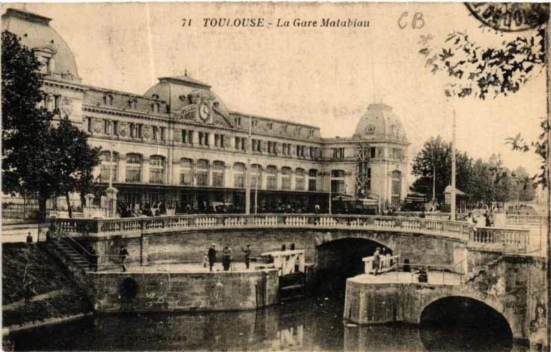 Carte postale ancienne Toulouse - La Gare Matabiau à Toulouse