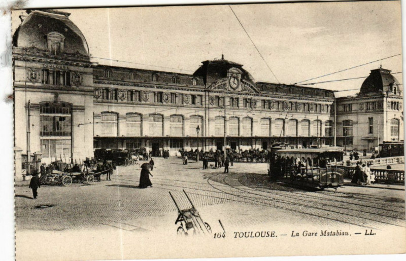 Carte postale ancienne Toulouse - La Gare Matabiau à Toulouse