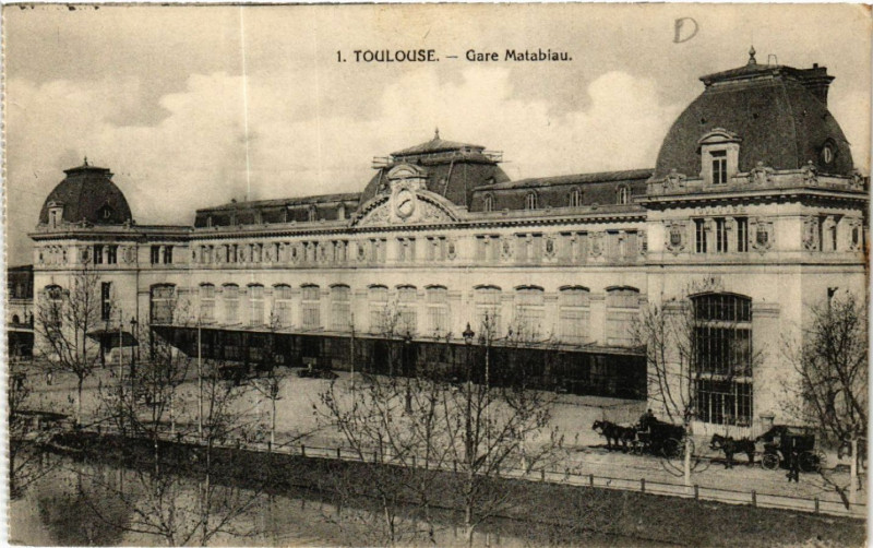 Carte postale ancienne Toulouse - Gare Matabiau à Toulouse