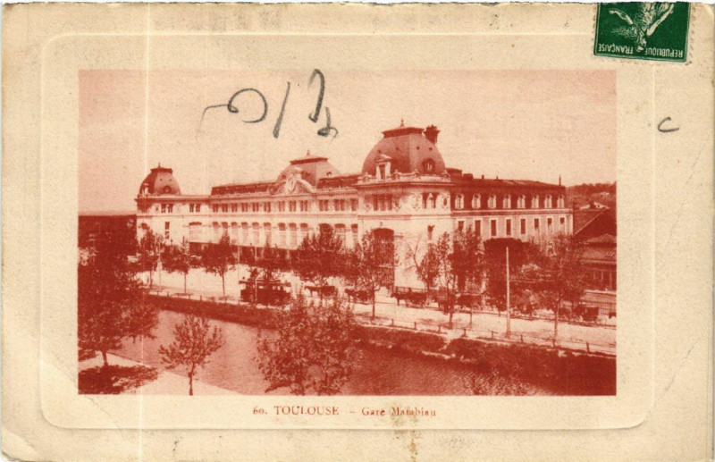 Carte postale ancienne Toulouse - Gare Marabiau à Toulouse