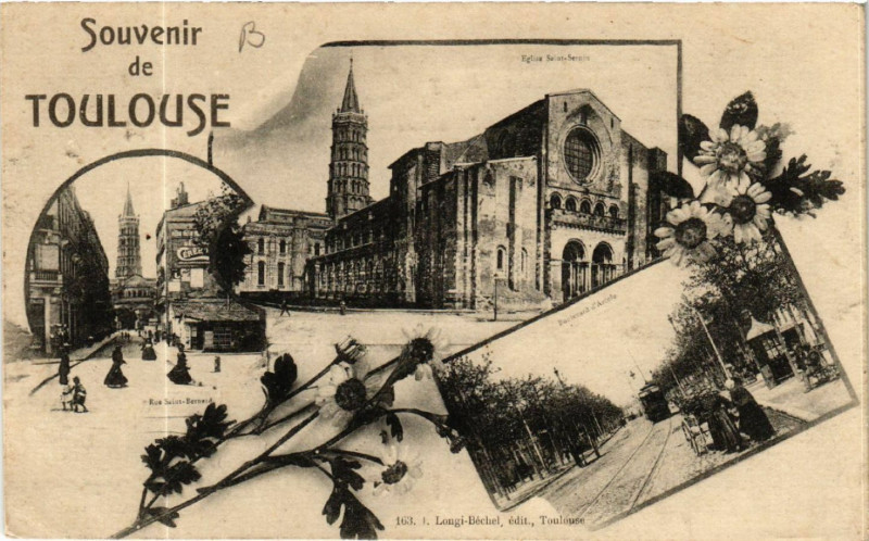 Carte postale ancienne Souvenir de Toulouse à Toulouse