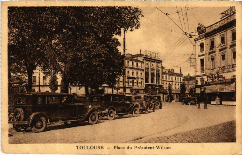 Carte postale ancienne Toulouse - Place du Président-Wilson à Toulouse