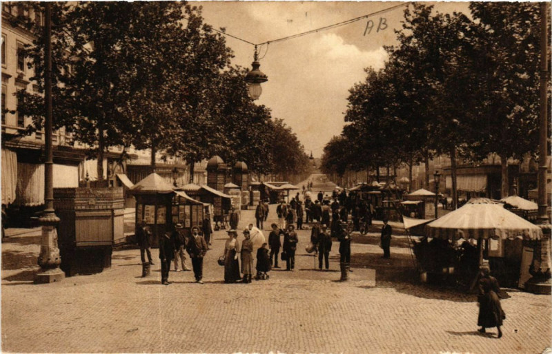 Carte postale ancienne Toulouse - Les Allées Fafayette à Toulouse