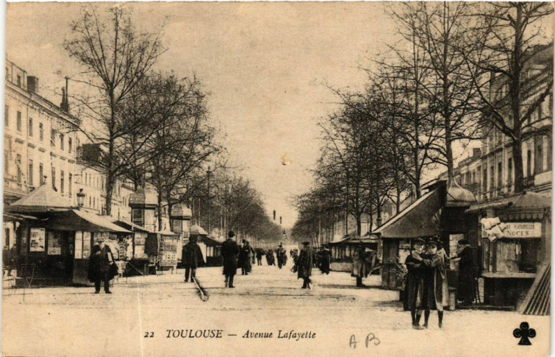 Carte postale ancienne Toulouse - Avenue Lafayette à Toulouse