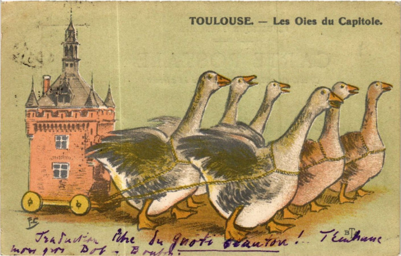 Carte postale ancienne Toulouse - Les Oles du Capitole à Toulouse