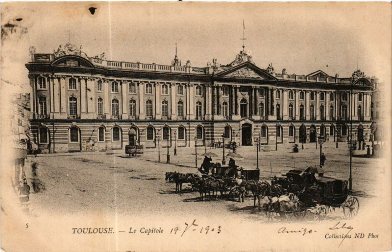 Carte postale ancienne Toulouse - Le Capitole à Toulouse