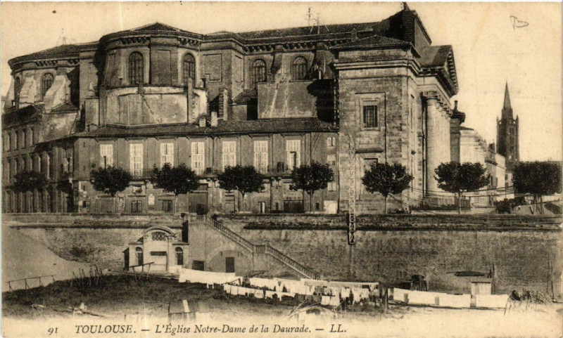 Carte postale ancienne Toulouse - L'Eglise Notre-Dame de la Daurade à Toulouse