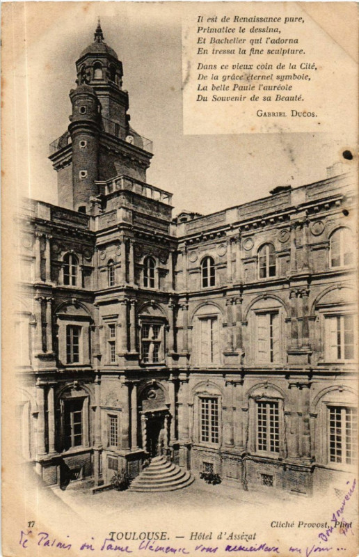 Carte postale ancienne Toulouse - Hotel d'Assézat à Toulouse