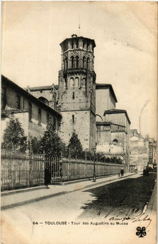 Carte postale ancienne Toulouse - Tour des Augustins du Musée à Toulouse