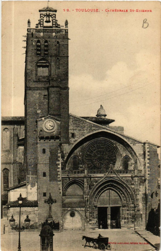Carte postale ancienne Toulouse - Cathérale Saint-Etienne à Toulouse