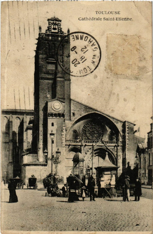 Carte postale ancienne Toulouse - Cathédrale Saint-Etienne à Toulouse