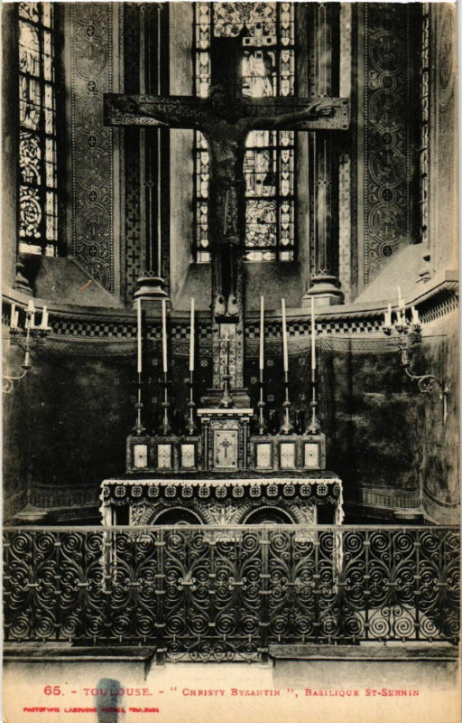 Carte postale ancienne Toulouse - Christy Byzantin Basilique Saint-Sernin à Toulouse