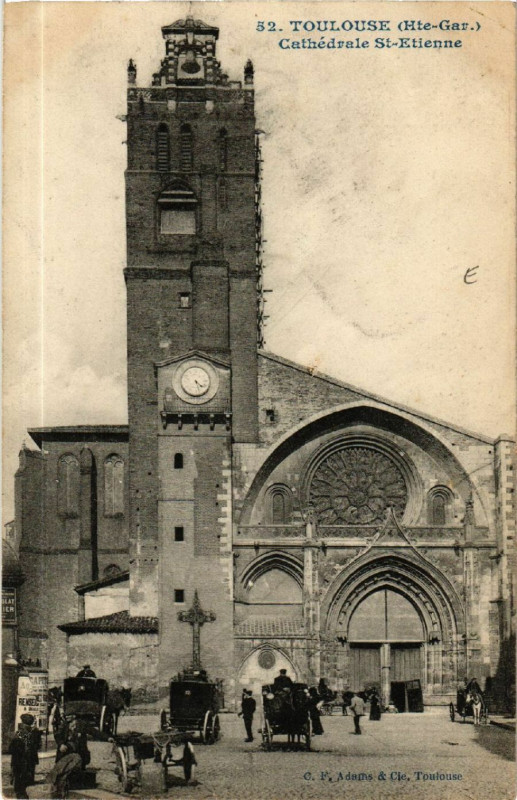 Carte postale ancienne Toulouse (Hte-Gar.) - Cathédrale Saint-Etienne à Toulouse