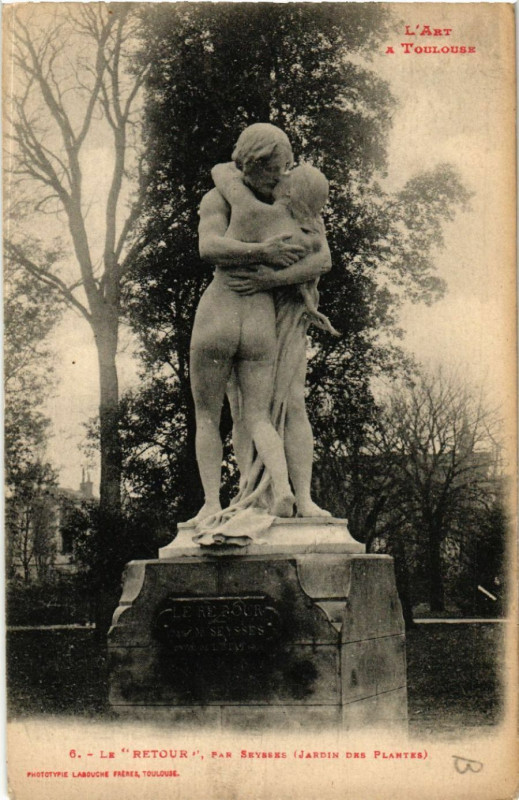 Carte postale ancienne L'Art a Toulouse - La Retour par Seysses (Jardin des Plantes) à Toulouse