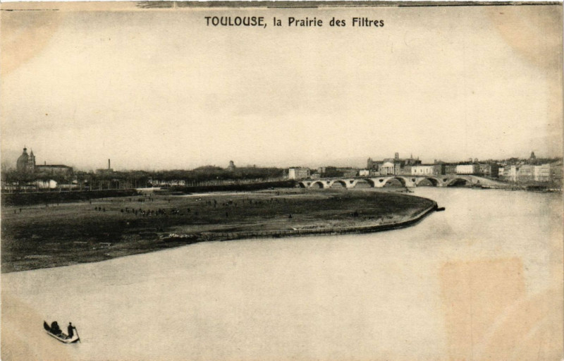 Carte postale ancienne Toulouse la Prairie des Filtres à Toulouse