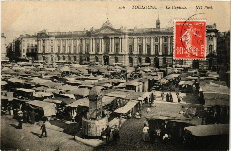 Carte postale ancienne Toulouse - La Capitole à Toulouse