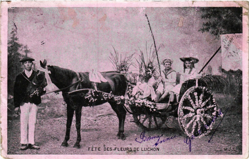 Carte postale ancienne Fete des-Fleurs de Luchon