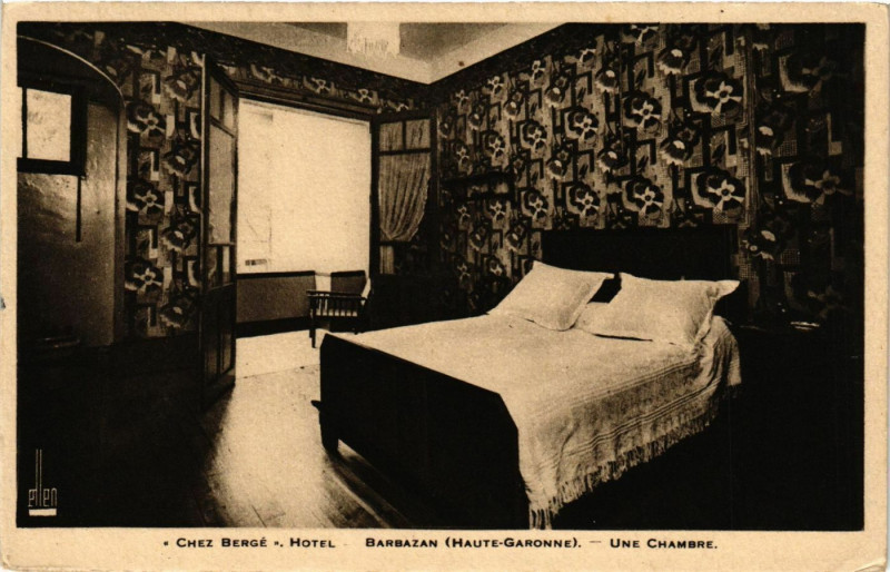 Carte postale ancienne Barbazan - Une Chambre à Barbazan