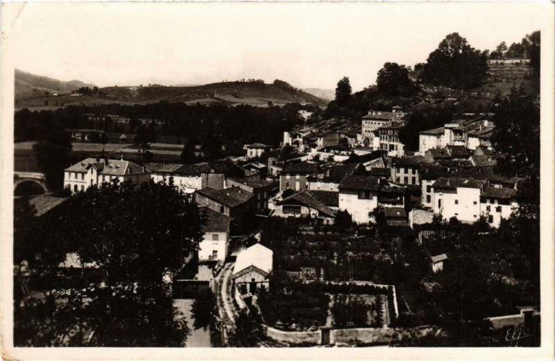 Carte postale ancienne La Bastide de Serou La Ville Basse