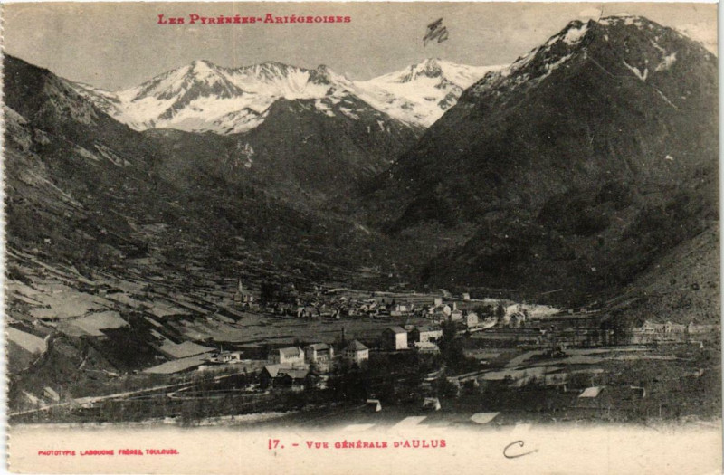 Carte postale ancienne Vue Générale d'Aulus