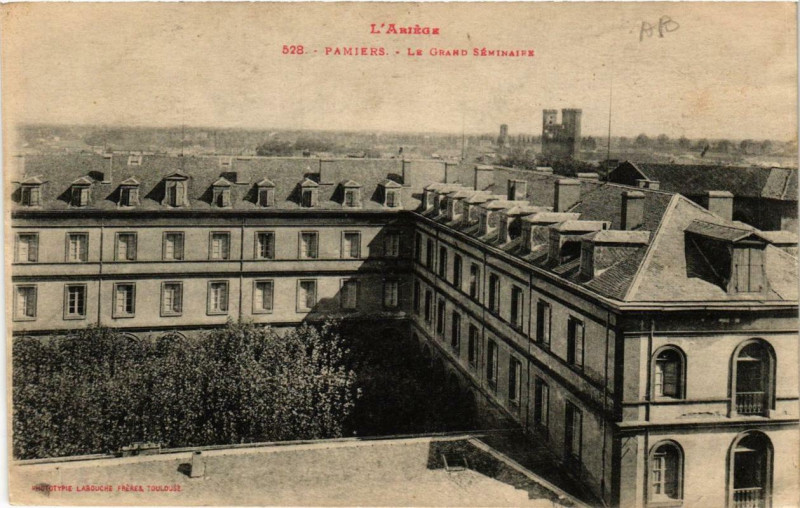 Carte postale ancienne Pamiers Le Grand Seminaire à Pamiers