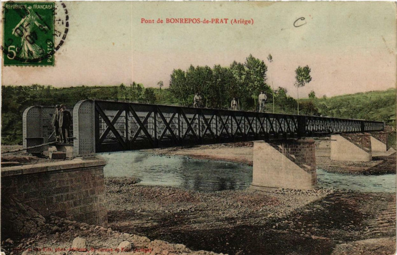 Carte postale ancienne Pont de Bonrepos de Prat
