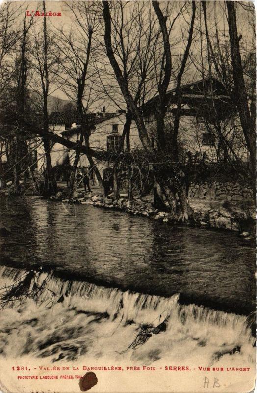 Carte postale ancienne Serres Vue sur l'Arget