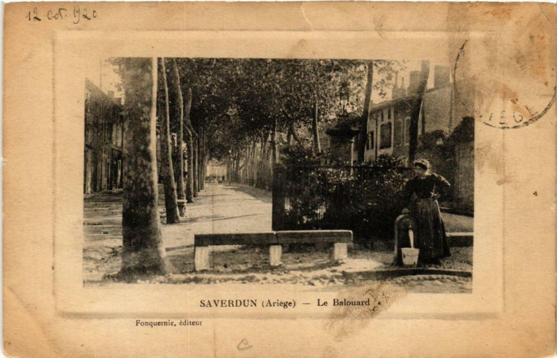 Carte postale ancienne Saverdun Le Balouard à Saverdun