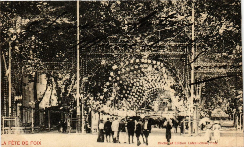 Carte postale ancienne Foix La Féte de Foix à Foix
