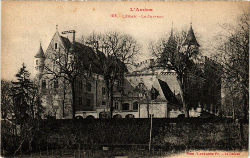 Carte postale ancienne Léran Le Chateau à Léran