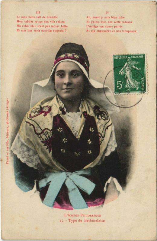 Carte postale ancienne Type de Bethmalaise