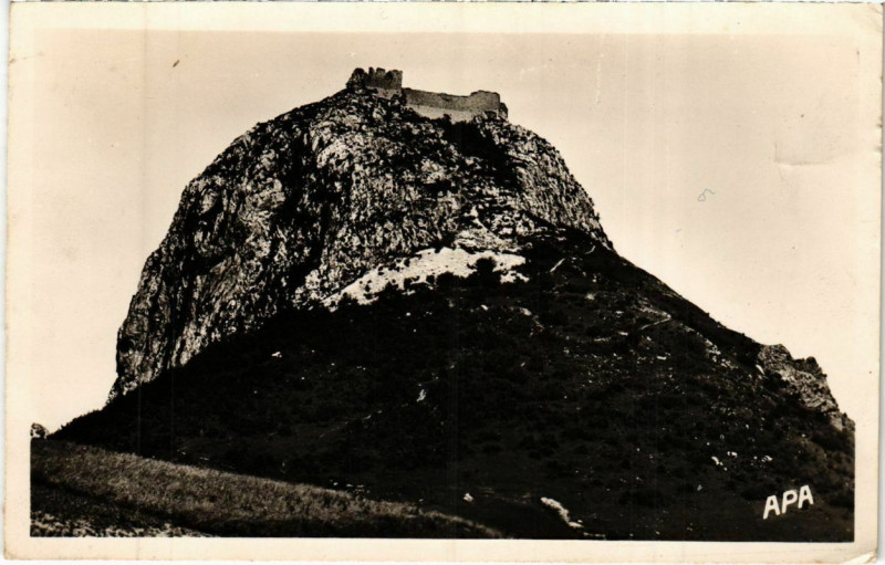 Carte postale ancienne Env.de Fougax- Chateau de Montsegur France à Montségur