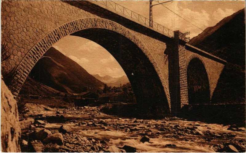 Carte postale ancienne Viaduc du Transpyreneen France