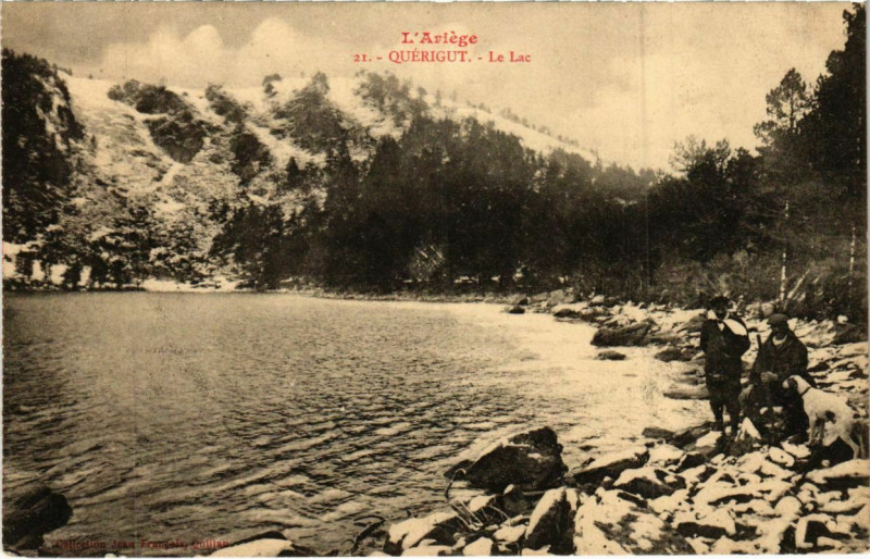 Carte postale ancienne Querigut- Le Lac France à Quérigut