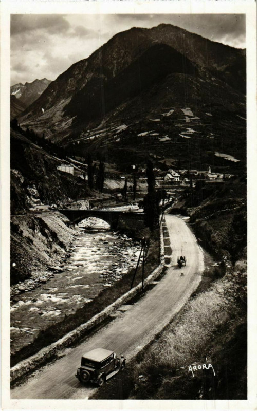 Carte postale ancienne Vallee de l'Ariege a Merens France