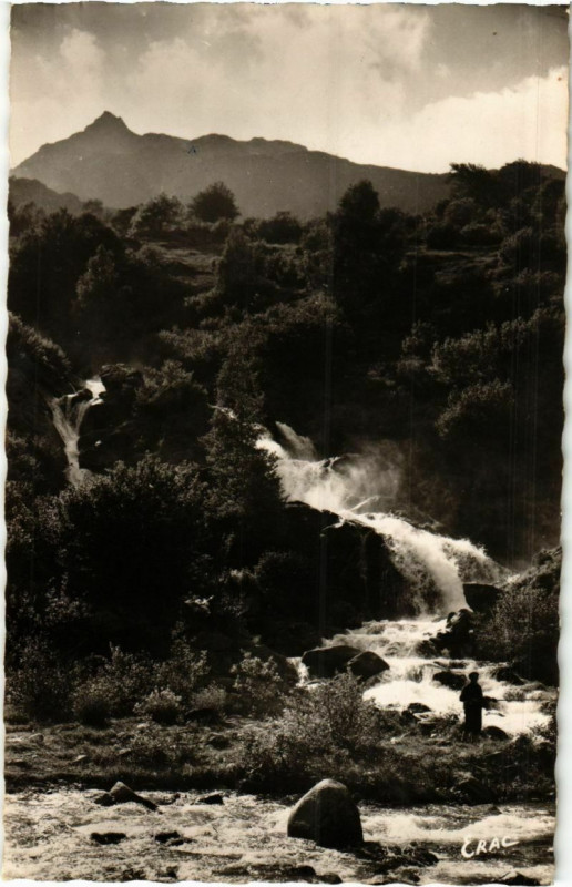 Carte postale ancienne Les Cascades du Sisca et l'Ariege France