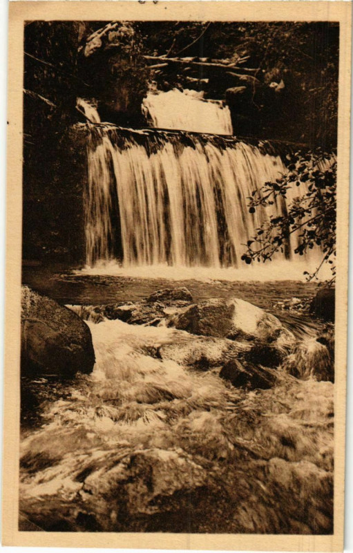 Carte postale ancienne Aulus- Le Fouillet sur la Route du Col de la Trappe France