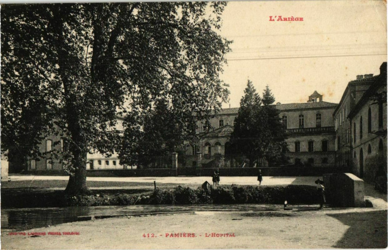 Carte postale ancienne Pamiers- Hopital France à Pamiers