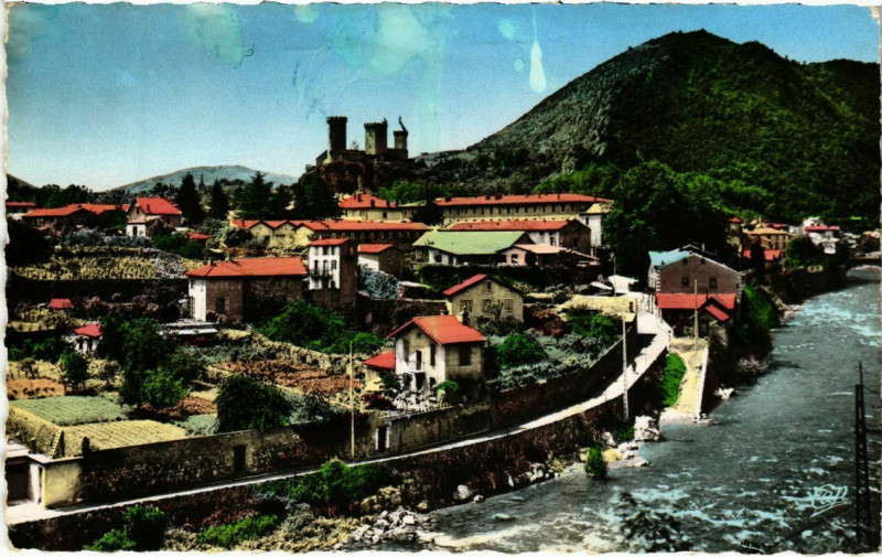 Carte postale ancienne Foix- Le Chateau France à Foix