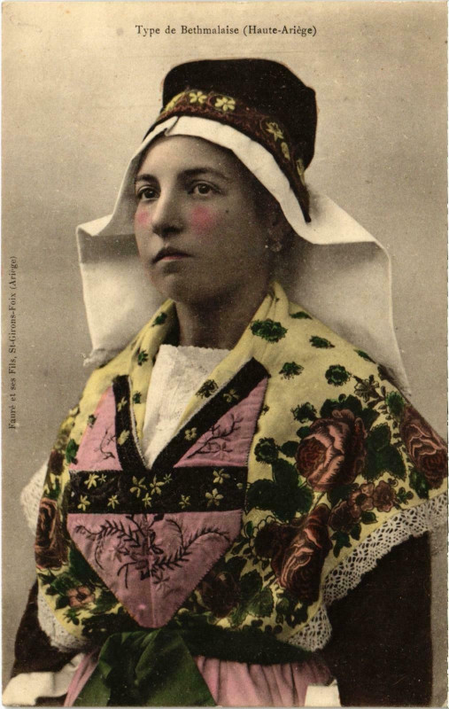 Carte postale ancienne Type de Bathmalaise Ariege