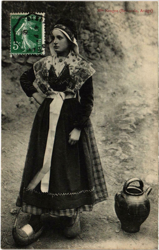 Carte postale ancienne Nougne Bethmale Ariege à Bethmale